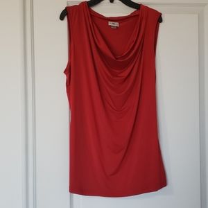 Silk Red Blouse
